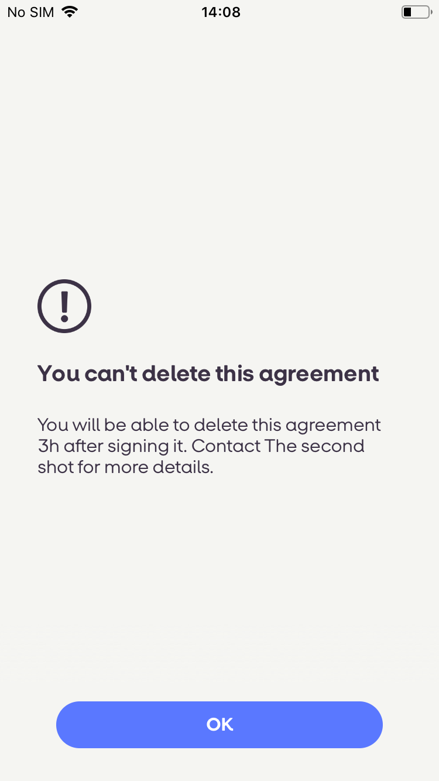 Delete agreement